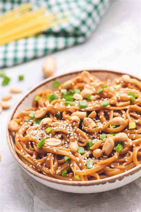 Thai Peanut Sesame Noodles Is An Asian Favorite That Combines Creamy