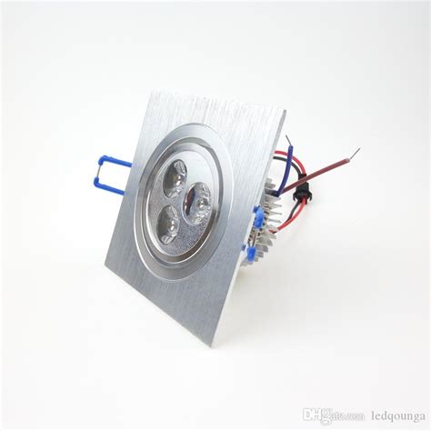 Simon spotlight 640.10, flush mount, with cob led technology and reflector for 15° spot photometric distribution. Square Flush Mount LED Lights Ceiling Spot 6W 3W 110V 220V ...