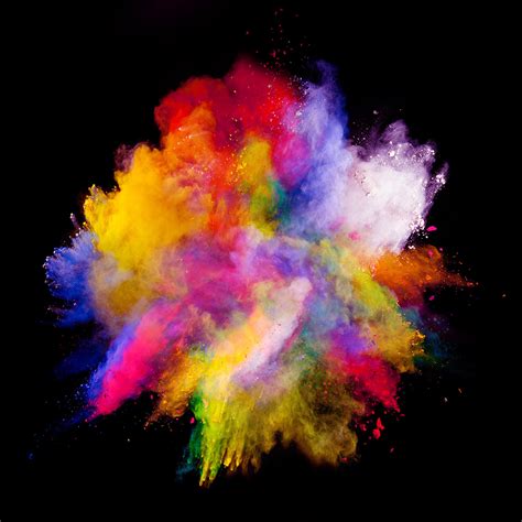 Burst Of Color Powder Abstract 60w X 60h Stickerbrand Touch Of