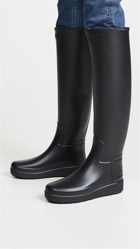 Hunter Boots Refined Creeper Tall Boots Gummistiefel Regenstiefel