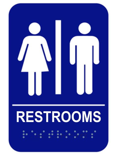 Restroom Signage Printable Customize And Print