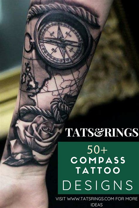 50 Compass Tattoo Designs That Evoke Your Adventurous Spirit Tats N
