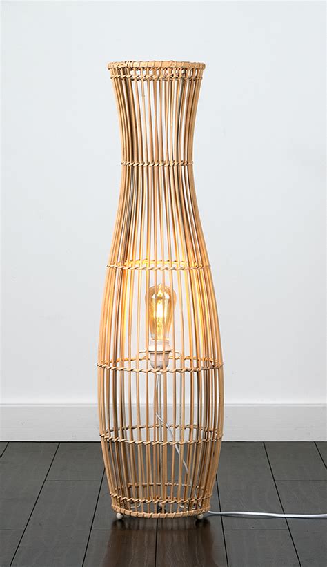 Wicker Floor Lamps Bamboo Floor Lamp Bamboo Mirror Modern Industrial