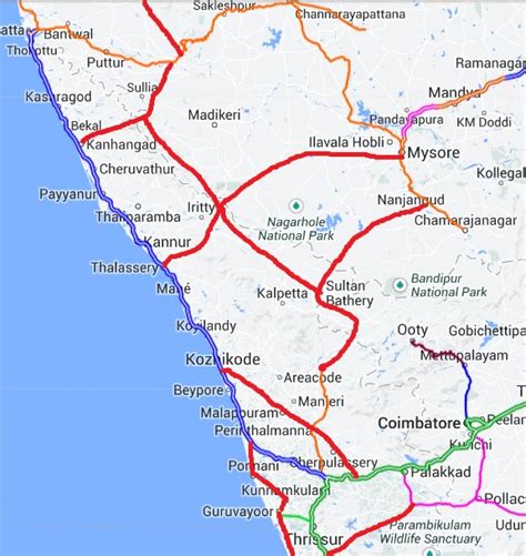 Kerala Railway Map Kerala Railway Map Images And Photos Finder