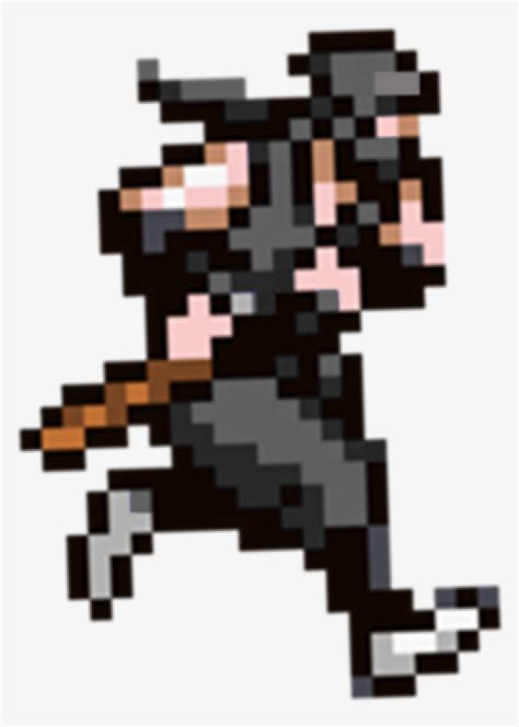 Ryu Hayabusa Modern Sprite Ninja Gaiden Pixel Art Grid 840x1120 Png