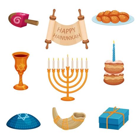 Premium Vector Happy Hanukkah Concept Jewish Traditions And Culture