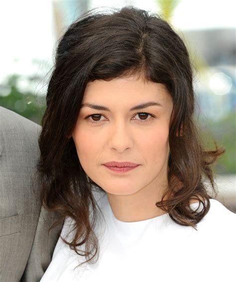 Audrey Tautou Medium Wavy Brunette Hairstyle