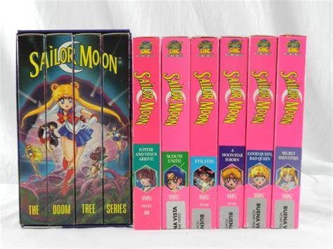Lot Of 10 Sailor Moon Vhs Tapes ~ Box Set Doom Tree Anime Series Euc