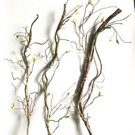 Online Shop 90cm Real Touch Fake Tree Branches Rattan Kudo Artificial