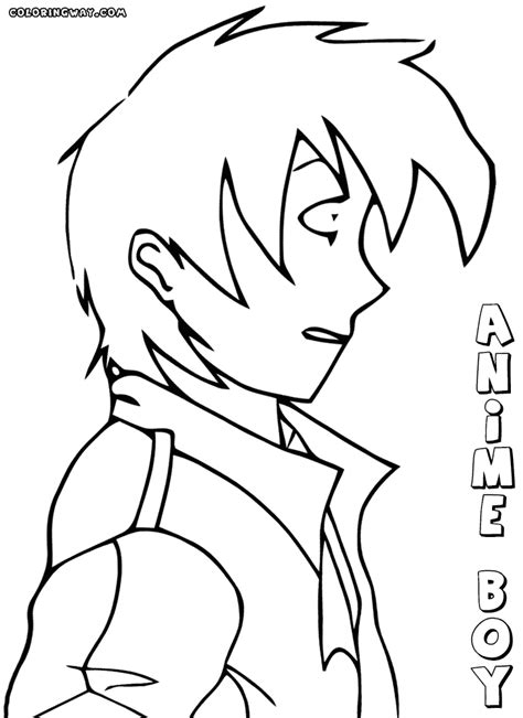 Anime Boy Coloring Pages Coloring Pages To Download And Print