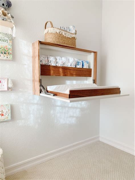 Nursery Changing Table In 2021 Baby Changing Table Wall Mounted