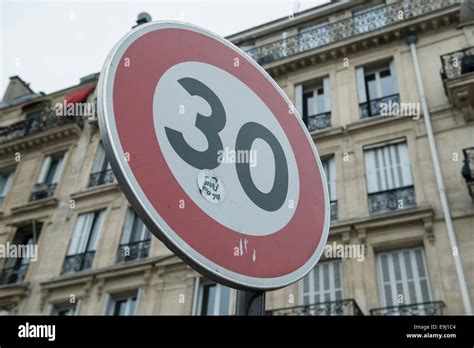 Street Signs And Warnings In Paris France Stock Photo Alamy