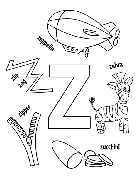 Free Letter Z Worksheets For Preschool ⋆ The Hollydog Blog
