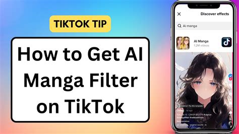 How To Get AI Manga Filter On TikTok TikTok Filter YouTube