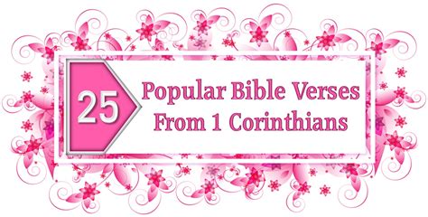 25 Most Popular Bible Verses From 1 Corinthians 1 Corinthians Quotes