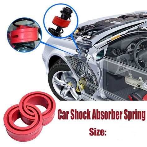 2 Pcs Car Auto D Type Shock Absorber Spring Bumper Power Cushion Buffer