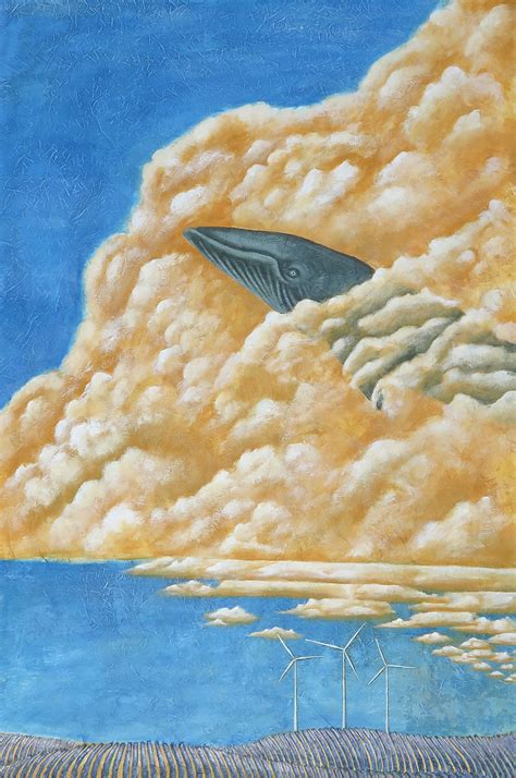 Surreal Whale Painting By Alicia J Kutchaw Stampede Curated