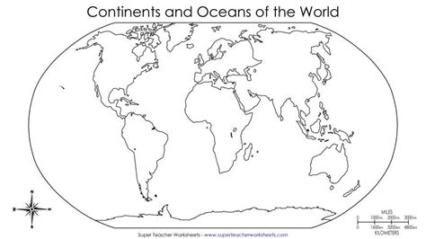 Upper Back Left Shoulder Blade Continents And Oceans World Map