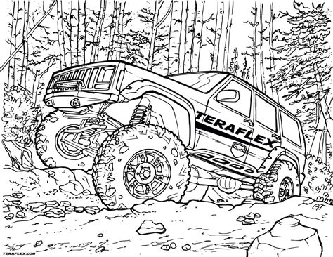 Gallery Teraflex Jeep Coloring Pages Teraflex In 2021 Monster