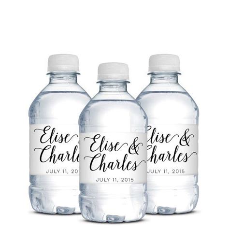 Water Bottle Labels For Weddings By Designedbyme Trendy Wedding Favors