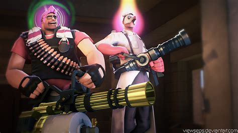 Team Fortress 2 Tf2 Heavy And Medic By Viewseps On Deviantart