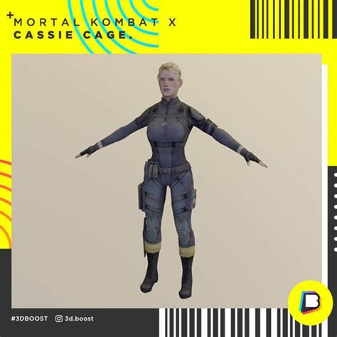 Download File Cassie Cage Mortal Kombat X • 3d Printable Object • Cults