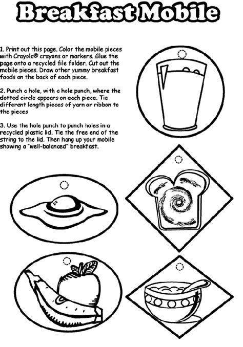 There are tons of great activities that you can do with food coloring pages. Breakfast Maze | crayola.com.au