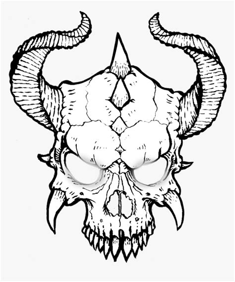 Demons And Skulls Drawings