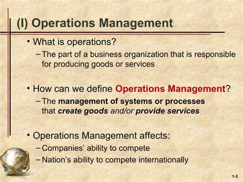 Operation Management Intro