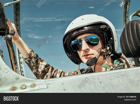 Portrait Man Pilot Image And Photo Free Trial Bigstock