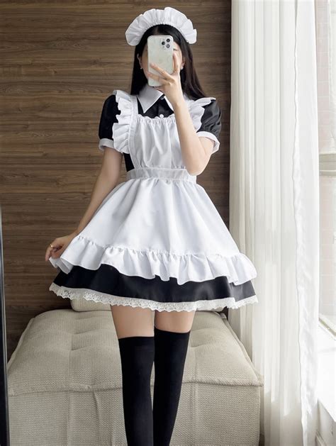 Maid Costume Cosplay Costume Maid Costume Plus Size Maid Etsy
