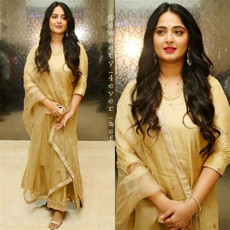 We all know that anushka shetty is a stunning actress. Anushka Shetty on Instagram: "When I meet my God 💛💛💛 . . . . . . . . . . . . . . . . . . # ...