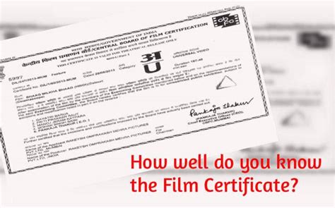How Well Do You Know The Film Certificate Fyi News India Today