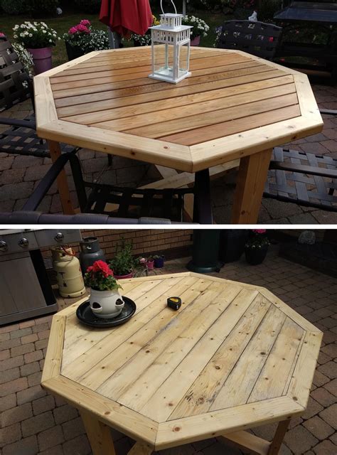 If you love table tennis but don't have the scratch to buy one from your local sports store, i'm here to tell you that you can actually build your own ping pong table! I built a pine patio table last year but it didn't hold up so well so replaced the top boards ...