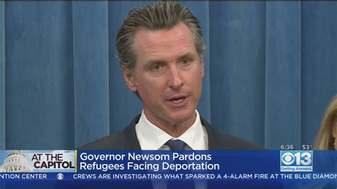 Governor Newsom Pardons Two Ex Refugees Facing Deportation Youtube