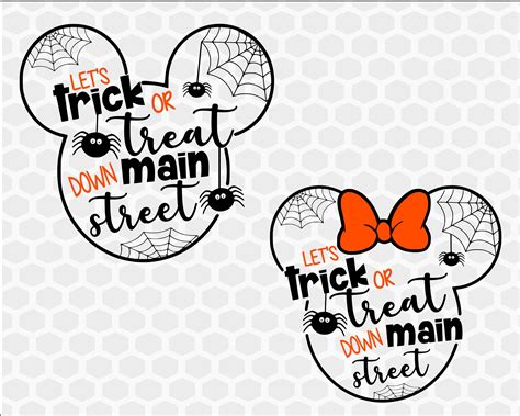 Disney Halloween Svg Lets Trick Or Treat Down Main Street Halloween