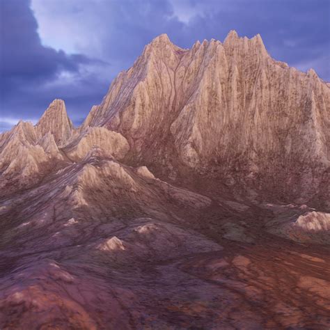 3d Model Mountain Landscape Rocky Vr Ar Low Poly Cgtrader