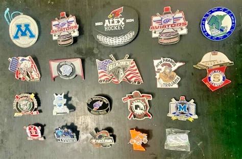 Fargo Squirt Tournament Collected Lot Oo Of Hockey Pins Include Alaska Ebay