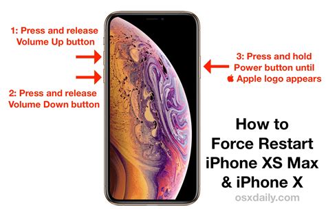 How To Force Reboot Iphone Xs Max Iphone Xs Iphone Xr