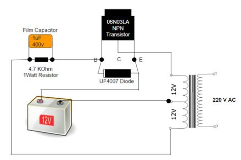 220v Ac To 12v Dc Converter Circuit Diagram