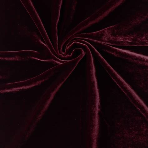Wholesale Venus Luxe Silk Velvet Fabric Burgundy 25 yard bolt