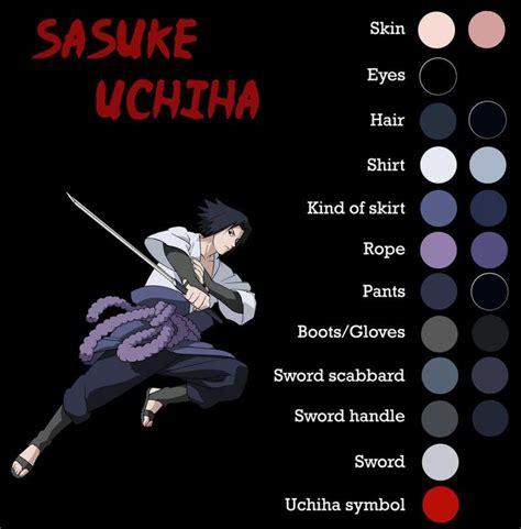 Sasuke Shippuden Anime Color By Ade R On Deviantart Sasuke Hair