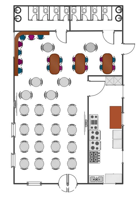 Cafe Floor Plan Design Floorplans Click
