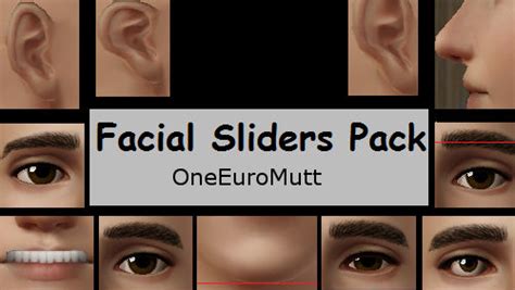Facial Sliders Pack By Oneeuromutt On Deviantart