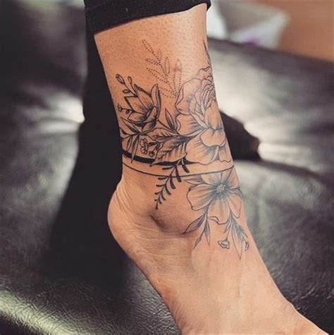 Gorgeous Ankle Flower Tattoo You Cant Miss This Summer; Ankl | tattoo