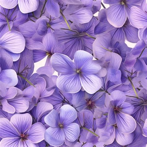 Premium Ai Image Purple Flowers On A White Background