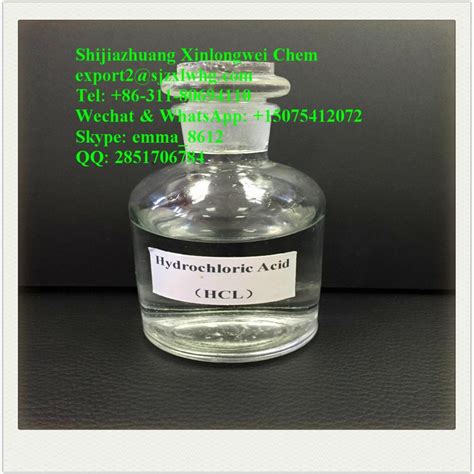 China Wholesaler Of Hydrochloric Acid Hcl 30 36 China Hydrochloric