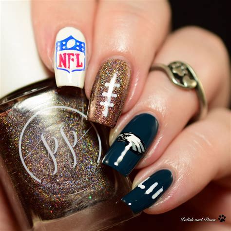 Super Bowl Nails Nail Art Nails Eagle Nails Super Bowl Nails