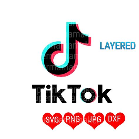 Tik Tok Logo Svg Digital Tik Tok Cut File For Cricut Svg Etsy