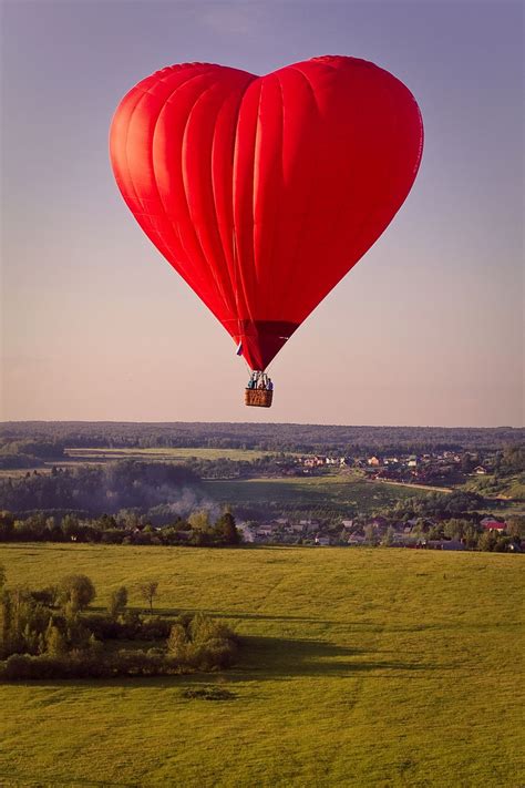 Bymiralukavaya Hot Air Balloon Heart In Nature Heart Balloons
